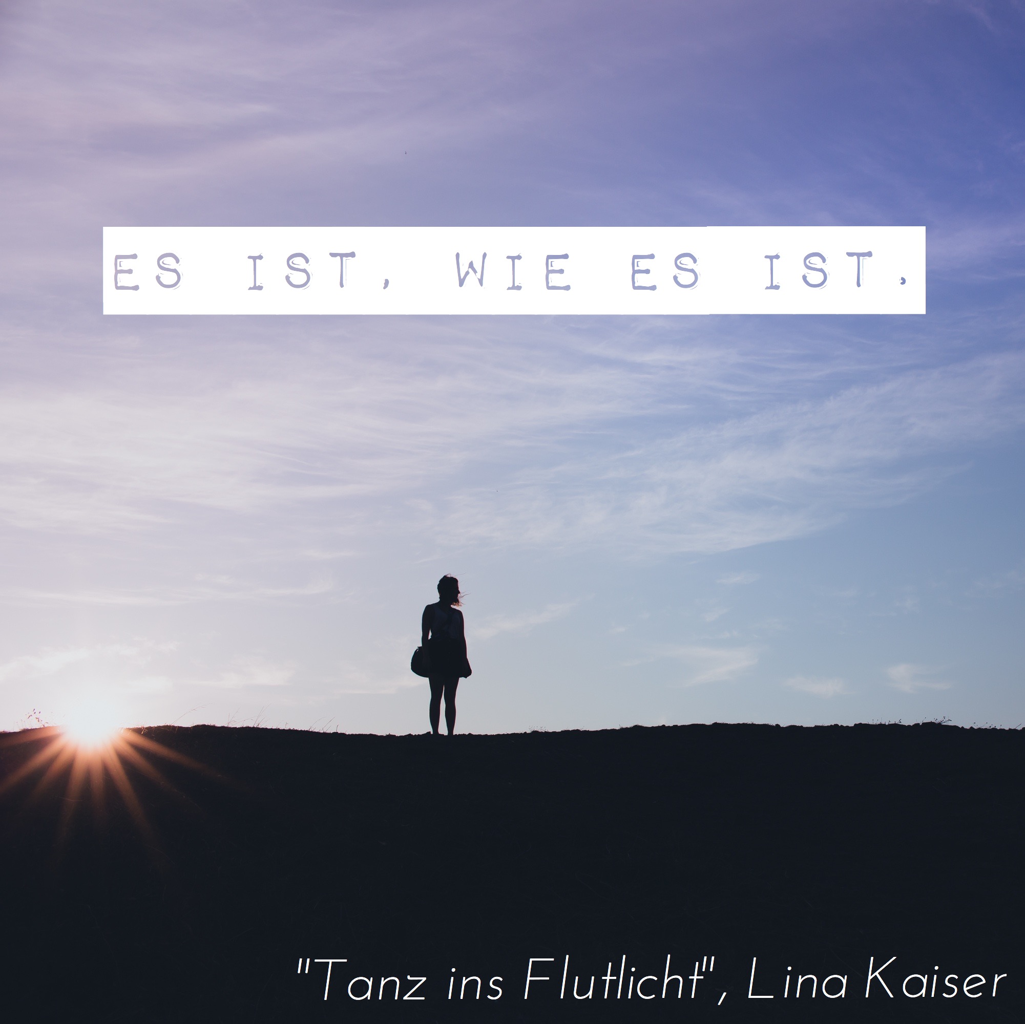 Zitat aus dem lesbischen Coming-out Buch "Tanz ins Flutlicht": "Es ist, wie es ist."