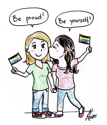 Happy Coming-out Day Illustration von Lina Kaiser