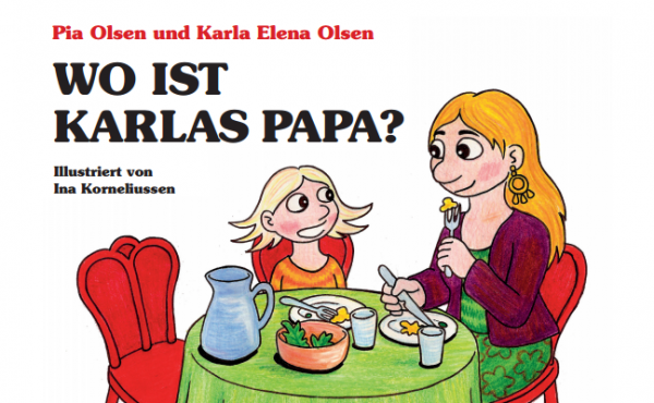 Kinderbuch für Kinder per Samenspende: "Wo ist Karlas Papa?" Cover